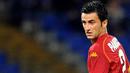 AS Roma's Christian Panucci eyes the ball as he scores against Chelsea during their Champions league group A match on November 4, 2008 at Olympic stadium in Rome. AFP PHOTO/ALBERTO PIZZOLI