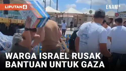 VIDEO: Viral Warga Israel Rusak dan Hancurkan Dus Mie Instan dari Indonesia untuk Gaza