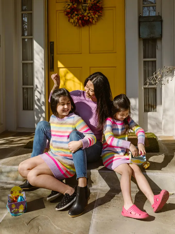 wanita september ibu usia 30an bahagia