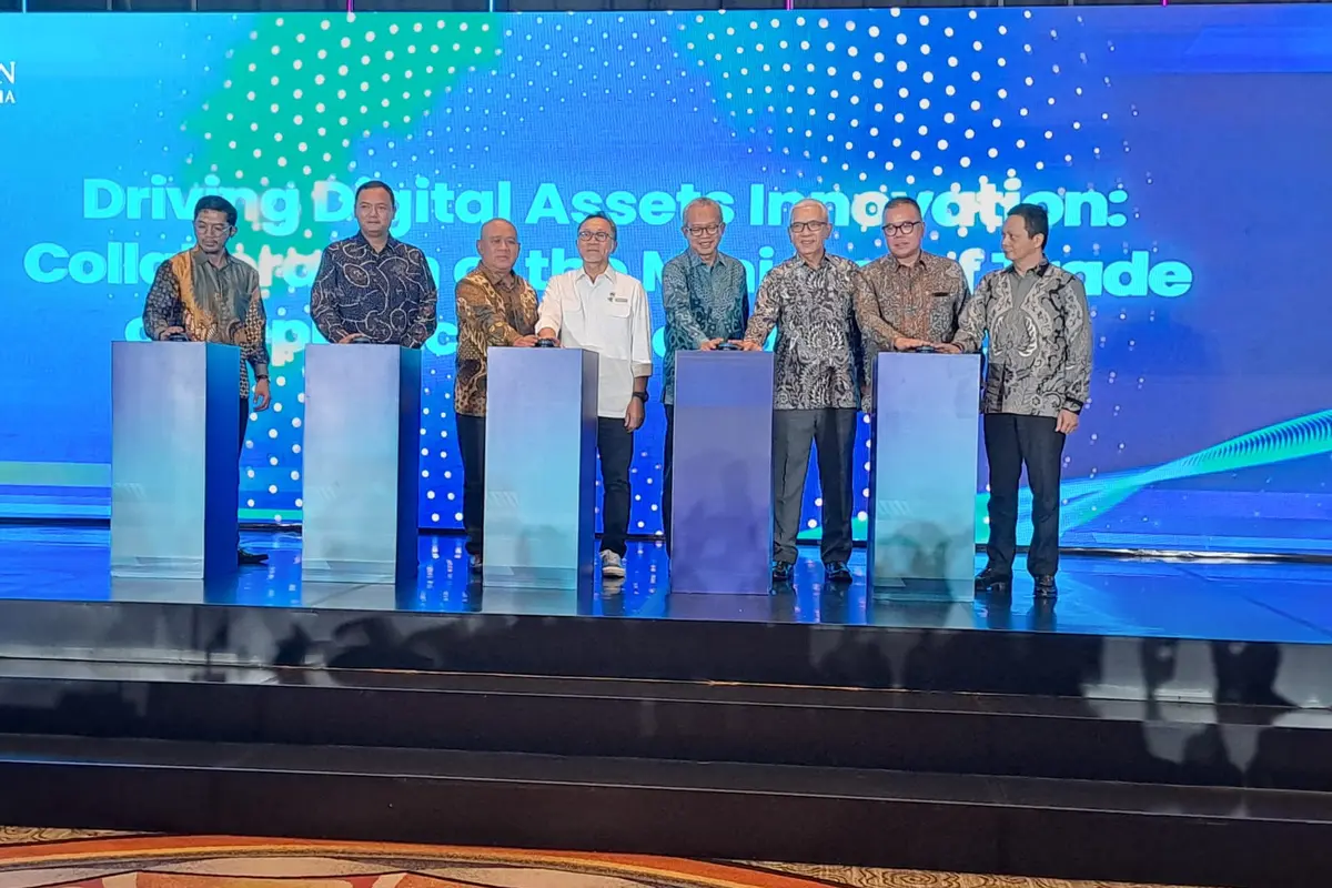 Menteri Perdagangan (Mendag) Zulkifli Hasan (Zulhas) saat peresmian Bursa Aset Kripto.