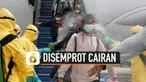 Setiba di Bandara Hang Nadim, Batam hari Minggu (2/2) ratusan WNI dari China sempat disemprot dengan cairan khusus. Cairan tersebut digunakan dalam proses sterilisasi para penumpang pesawat.