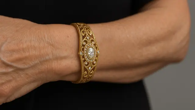 7 Model Gelang Emas Berlian untuk Usia 50 Tahun ke Atas, Mewah tapi Tetap Anggun
