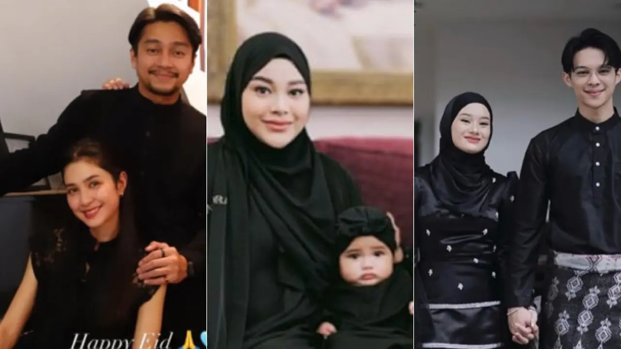 Gaya Artis Tanah Air Kenakan Baju Lebaran Warna Hitam yang Memberi Kesan Elegan