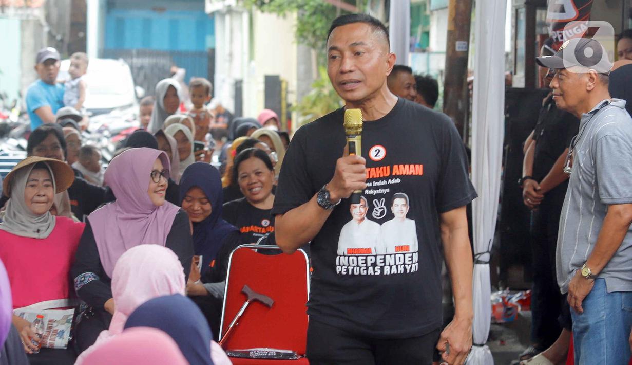 Dharma Pongrekun memperkenalkan rencana pembentukan Tim Ekonomi Adab. (Liputan6.com/Herman Zakharia)