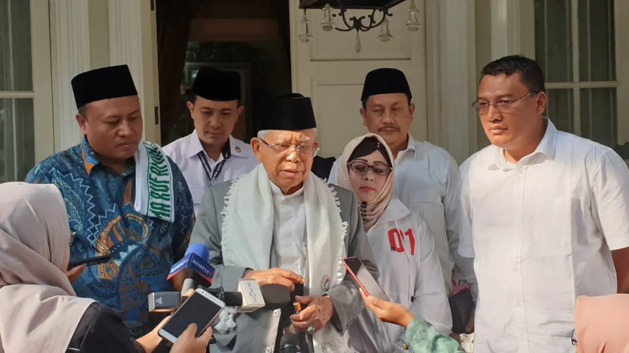 Calon wakil presiden nomor urut 01 Ma'ruf Amin akan menghadiri kampanye terbuka di Bogor, Jawa Barat, Jumat (5/4/2019).