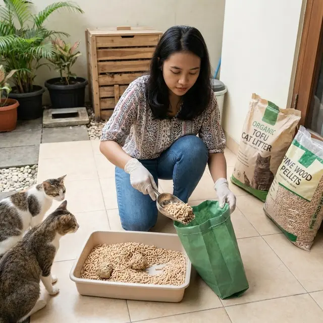 Cara Membuang Kotoran Kucing
