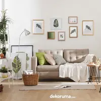 Inspirasi desain ruang keluarga bergaya Japandi. (dok. Dekoruma/Dinny Mutiah)