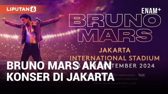 Siap-Siap! Bruno Mars akan Gelar Konser Selama 2 Hari di Jakarta pada 13-14 September 2024