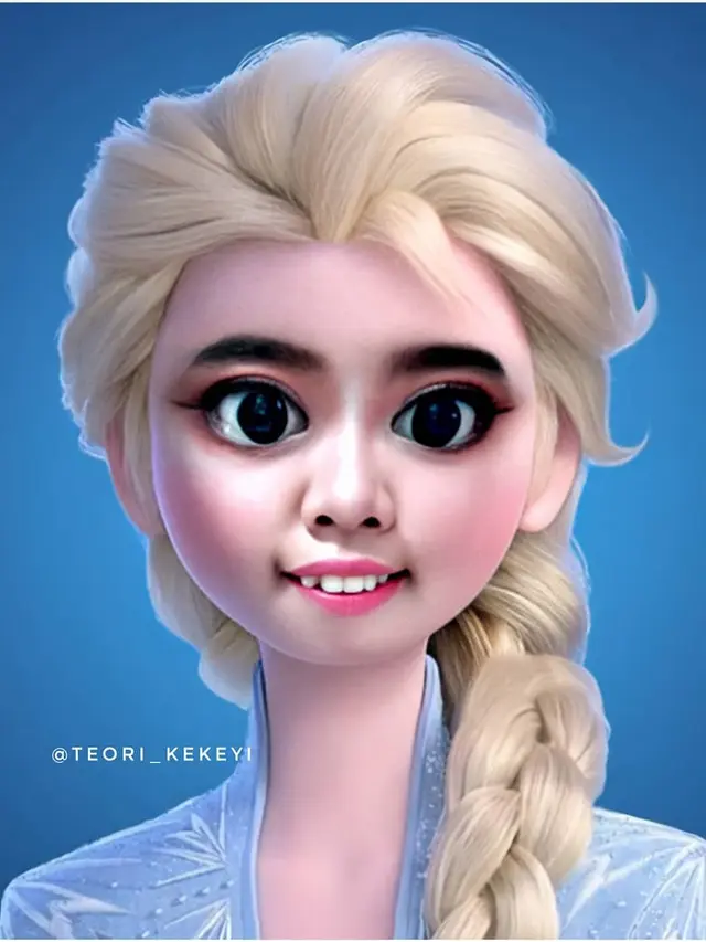 6 Editan Foto Kekeyi Jadi Karakter Animasi Film Ini Kocak Banget