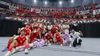 Pemain Timnas Futsal Indonesia merayakan kemenangan atas Jepang pada semifinal Piala Asia Futsal 2026 di Indonesia Arena, Gelora Bung Karno, Senayan, Jakarta, Kamis (4/2/2026). Timnas Futsal Indonesia mencetak sejarah di Piala Asia Futsal 2026. (Bola.com/Bagaskara Lazuardi)