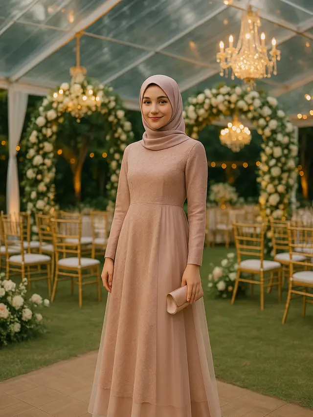 Rekomendasi Gamis Kondangan Outdoor