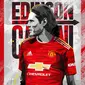 Edinson Cavani resmi bergabung dengan Manchester United (MU). (foto: Instagram @manchesterunited)