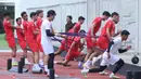 Dalam sesi awal ini, sejumlah wajah lama kembali terlihat memperkuat Timnas Indonesia. Tampak dalam foto, pemain Timnas Indonesia saat mengikuti sesi latihan perdana di Lapangan Stadion Madya, Kompleks Gelora Bung Karno, Senayan, Jakarta, Selasa (24/3/2026). (Bola.com/M Iqbal Ichsan)