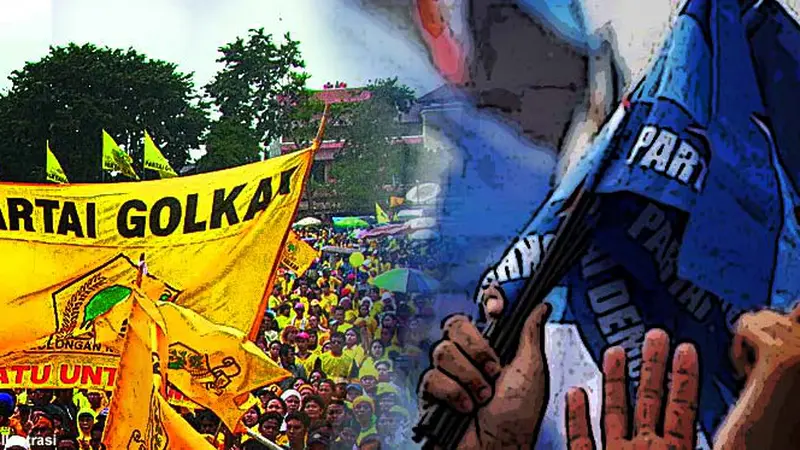 Ilustrasi Golkar Koalisi Demokrat (Liputan6.com/M.Iqbal)