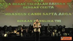 Citizen6, Jakarta: Dalam sambutannya, Panglima TNI mengatakan, Wayang Orang bukan sekadar warisan budaya leluhur bangsa yang harus kita lestarikan. Tapi wayang juga dapat menjadi media komunikasi. (Pengirim: Badarudin Bakri).