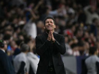Diego Simeone baru saja mencatatkan rekor gemilang sebagai pelatih sepak bola. (AFP/Javier Soriano)