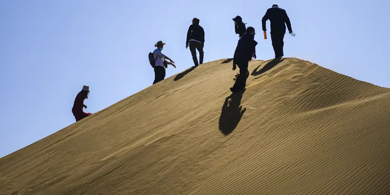 Serunya Wisata Gurun Kum di Kota Turpan