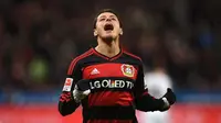 Penyerang Bayer Leverkusen asal Meksiko, Javier "Chicharito" Hernandez. (AFP/Patrik Stollarz)