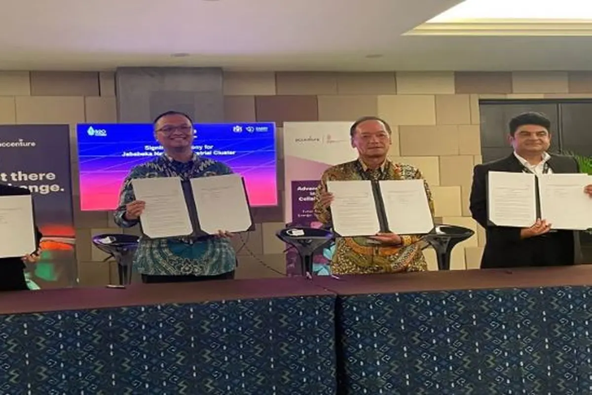 Pabrik-pabrik terkemuka di Kawasan Industri Jababeka-Cikarang bergabung dengan Program Net Zero yang diinisiasi oleh World Economic Forum dan Accenture serta didukung oleh Accenture dan EPRI (Foto: Pertamina)