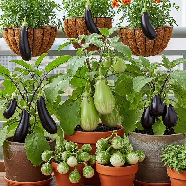 Cara Membuat Kebun Terong Gantung Sederhana (Image by Gemini AI)