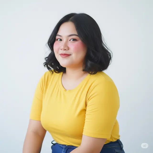 6 Model Rambut Wanita Gemuk dengan Wajah Khas Indonesia yang Sedang Tren, Auto Tirus!