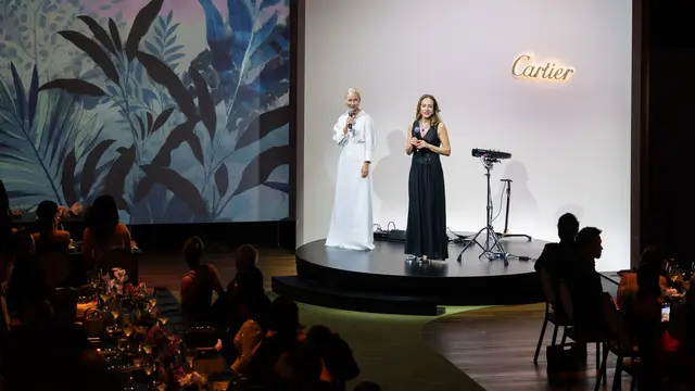 Potret Byeon Woo Seok dan Gemma Chan Tampil Bak Prince & Princess di Cartier Nature Sauvage Gala