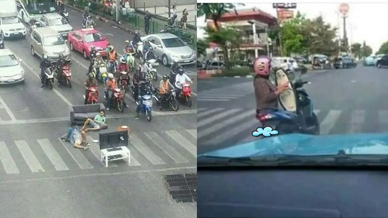 6 Tingkah Orang Indonesia di Zebra Cross Ini Nyeleneh, Jadi Pusat Perhatian