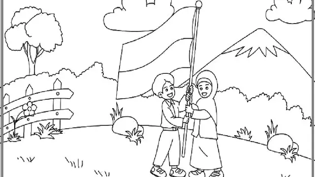 Gambar Mewarnai HUT RI ke-79