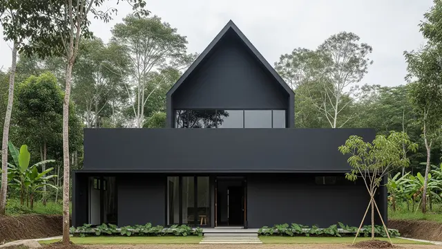 Rumah Minimalis Atap Pelana Sederhana