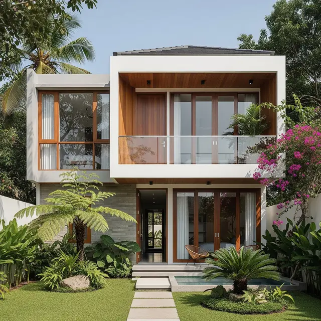 9 Model Rumah Gaya Minimalis 2 Lantai Tipe 45, Hunian Modern Keluarga Mudalll