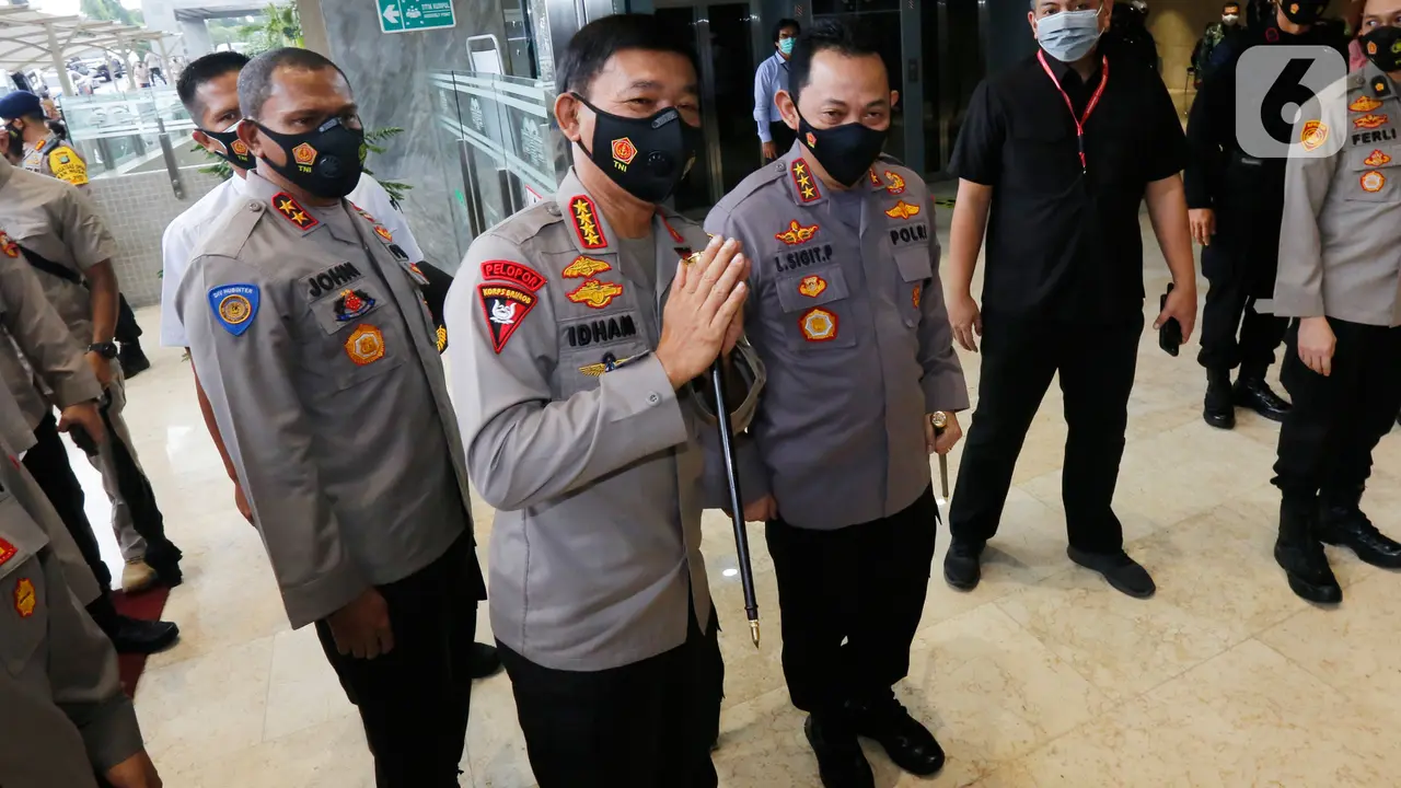 Komjen Pol Listyo Sigit Prabowo tiba di DPR RI