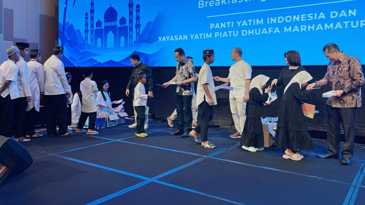 Rayakan Ramadan dengan Buka Puasa Bersama Anak Yatim untuk Mempererat Hubungan Bisnis dan Kegiatan Sosial.  foto: istimewa