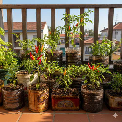 Ide Kebun Cabai Rawit Hemat Biaya (Foto: Gemini AI)