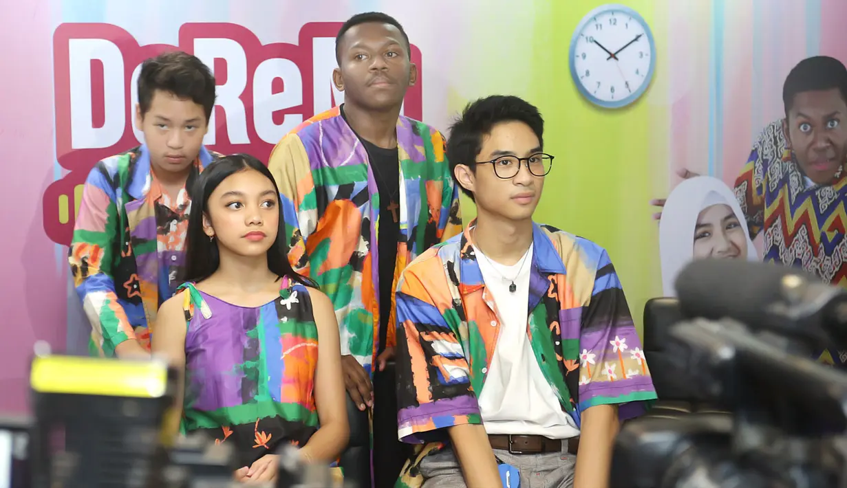 Naura dan Devano Danendra rilis DVD Doremi and You. (Bambang E Ros/Fimela.com)