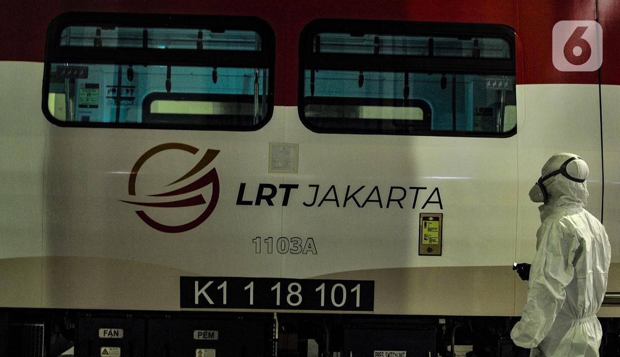 sterilisasi kereta lrt dengan sinar uv