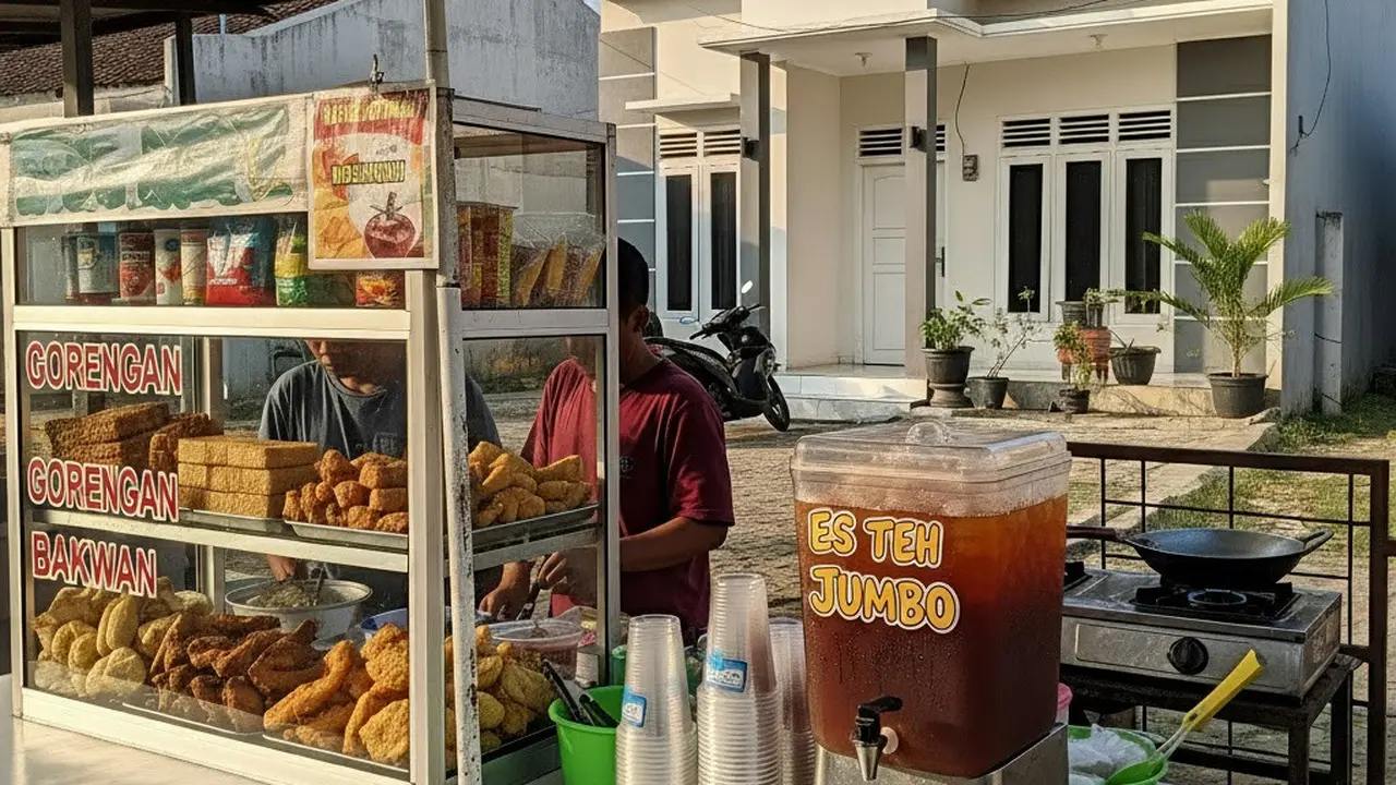 Ide Jualan Makanan Ringan untuk Warung Kecil/ Ilustrasi AI