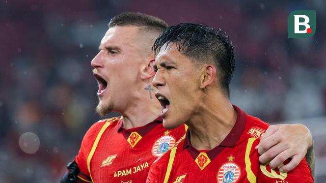Foto: Eksel Runtukahu Borong 2 Gol, Persija Lumat Persebaya di BRI Super League