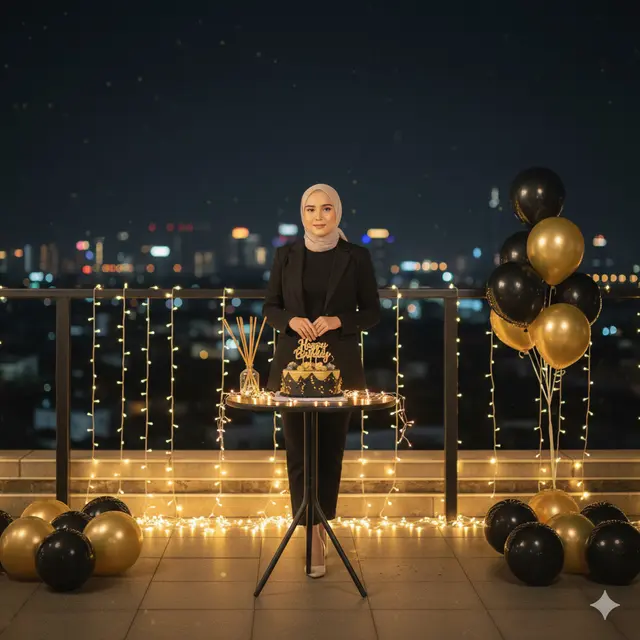 7 Ide Prompt Birthday Photoshoot di Gemini AI, Hasil Estetik ala Studio Profesional