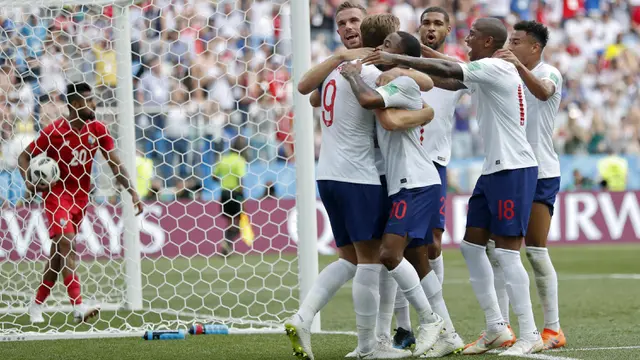 FOTO: Harry Kane Hattrick, Inggris 6 Kali Bobol Gawang Panama