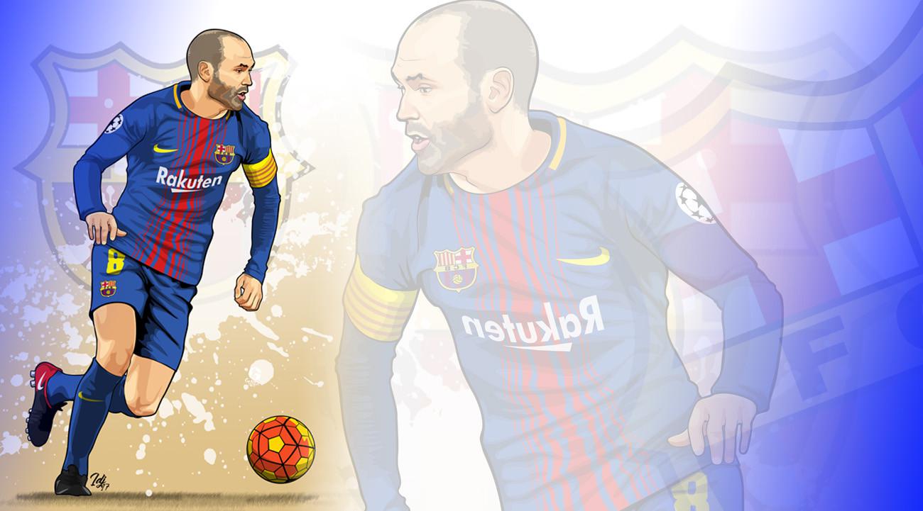 Andres Iniesta bintang Barcelona. GORILASPORT