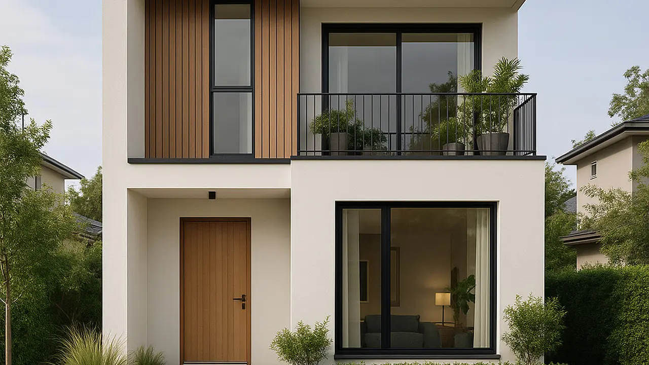 Desain Rumah 6x10 Atap Datar