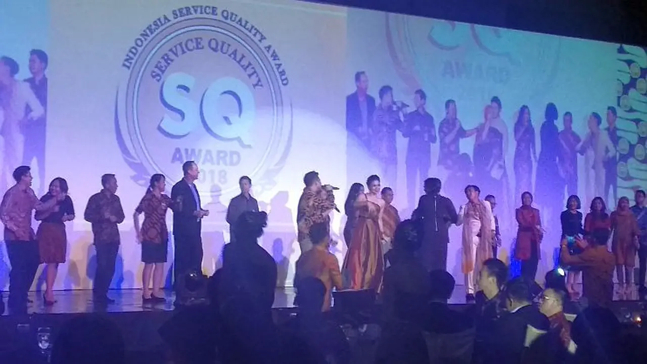 Penghargaan tahunan Service Quality Award 2018 (SQ Award 2018) di Ballroom II Hotel Mulia, Jakarta, Kamis (2/8/2018).