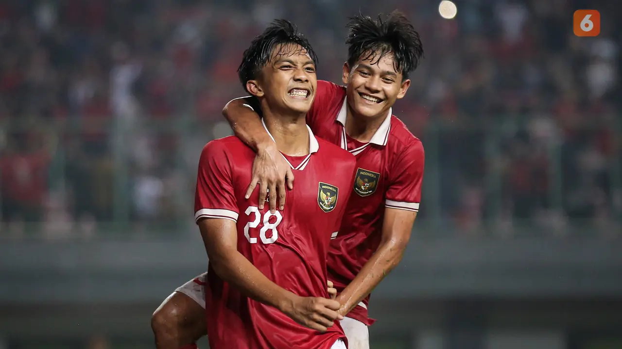 Foto: Parade Gol dan Selebrasi Rabbani Tasnim Saat Cetak Hattrick untuk Timnas Indonesia U-19 di Ajang Piala AFF U-19 2022
