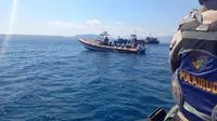 Proses pencarian korban hilang kapal karam di Pantai Grajagan diperluas (Istimewa)