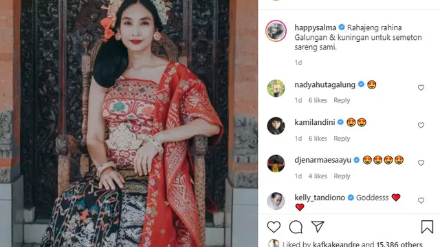 5 Selebriti Tanah Air Rayakan Galungan dan Kuningan 2021, Panjatkan Doa
