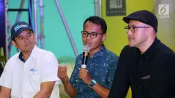 SVP Operations and Traffic Lazada Indonesia Haikal Bekti Anggoro memberi keterangan pers BrightspotMRKT 10 Year Anniversary di Distric 8 SCBD Jakarta, (17/9/2019). Brightspot merupakan platform untuk mendukung kreativitas anak muda dalam industri fashion hingga seni. (Liputan6.com/Fery Pradolo)