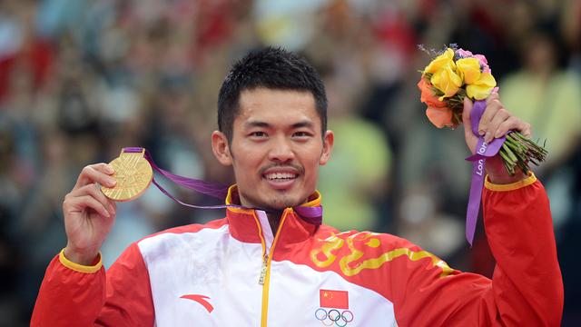 Lin Dan, Olimpiade 2012. (AFP/Adek Berry)
