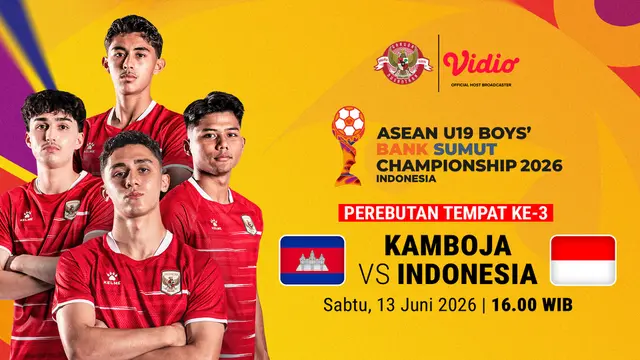 3rd Place - ASEAN U19 Boys Championship 2026: Kamboja vs Indonesia