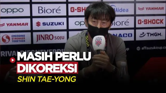 VIDEO: Raih Kemenangan di Laga Perdana Piala AFF 2020, Shin Tae-yong Koreksi Lini Belakang Timnas Indonesia