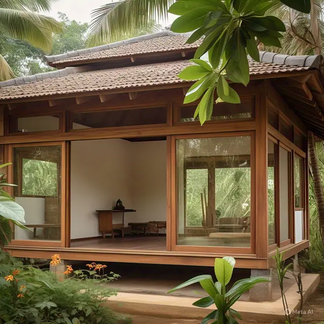 Desain Tropis dengan Dominasi Kayu